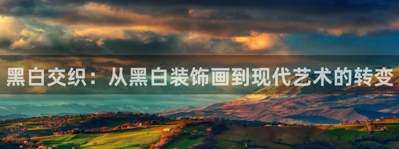 哈哈体育十年：黑白交织：从黑白装饰画到现代艺术的转变